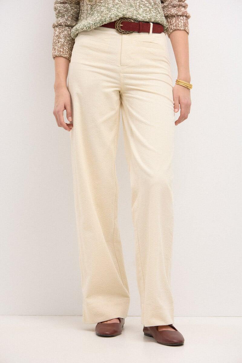 pedro del hierro Pauline. Pantalón recto de pana Devoluciones gratuitas