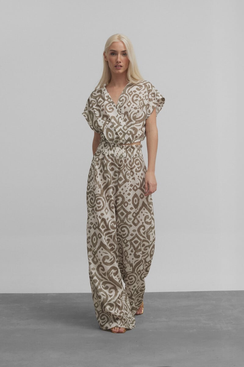pedro del hierro Pantalón culotte estampado etnico Outlet