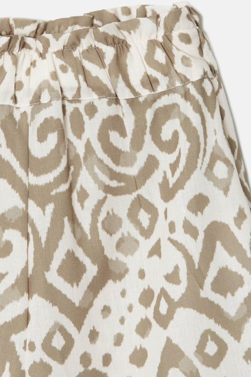 pedro del hierro Pantalón culotte estampado etnico Outlet