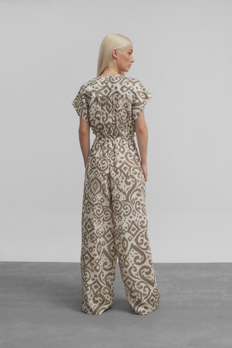 pedro del hierro Pantalón culotte estampado etnico Outlet