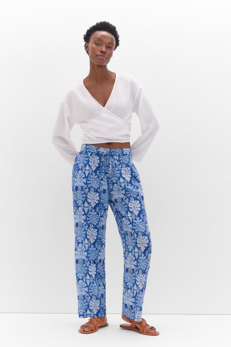 pedro del hierro Pantalón fluído estampado Rebajas