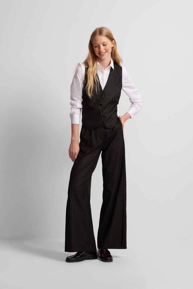 pedro del hierro Pantalón palazzo raya diplomática Venta caliente