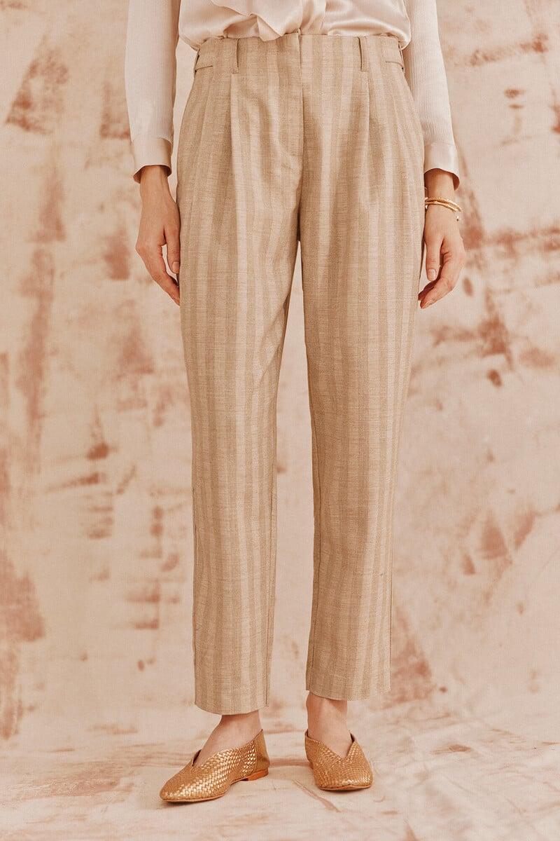 pedro del hierro Barbara. Pantalones rayas Rebajas baratas