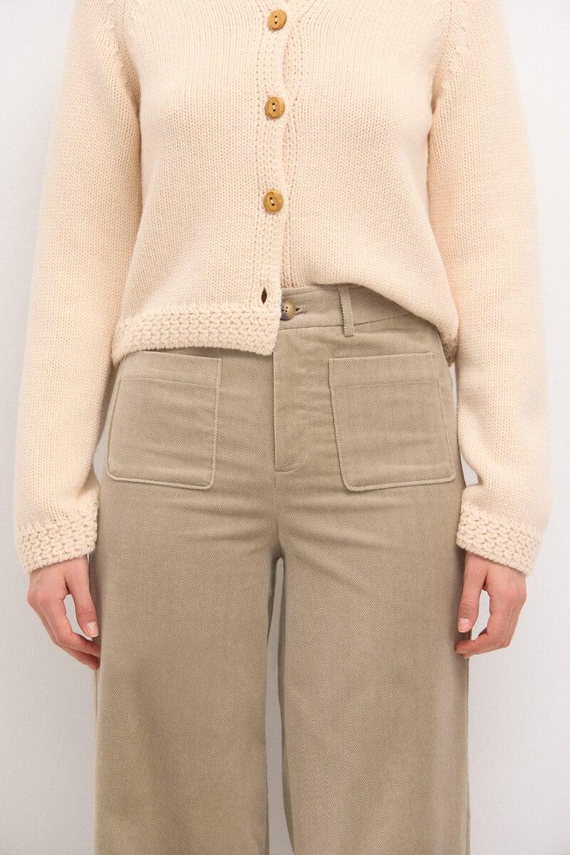 pedro del hierro Pepita. Pantalón recto de terciopelo Rebajas de fábrica