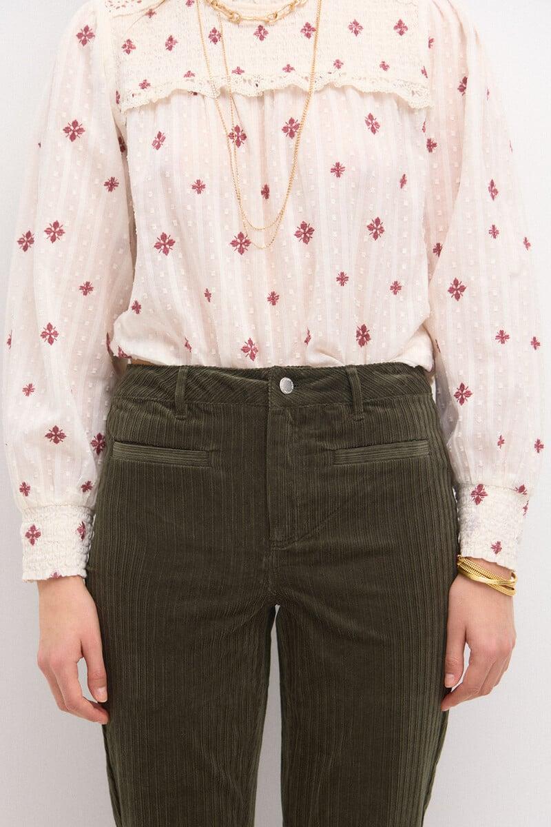 pedro del hierro Pastora. Pantalón acampanado de pana Tienda