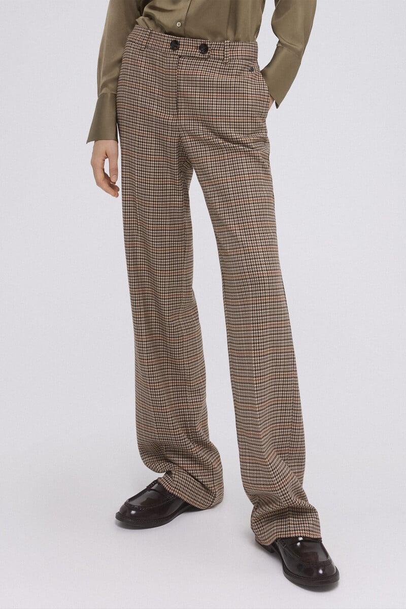 pedro del hierro Pantalón traje cuadros Liquidación