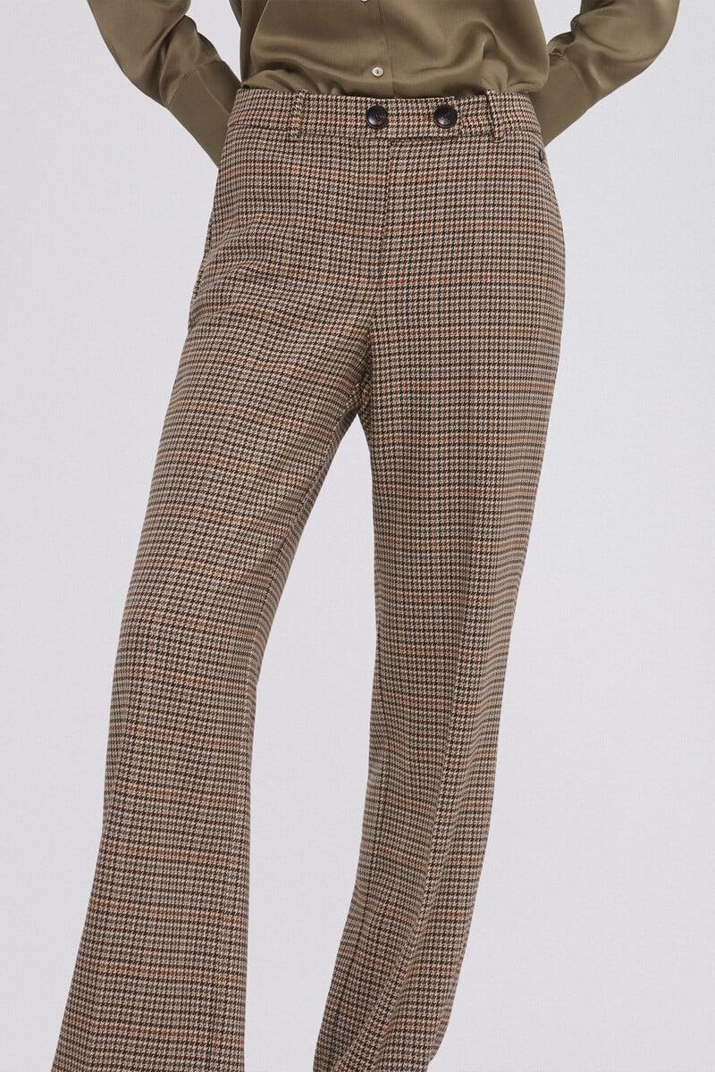 pedro del hierro Pantalón traje cuadros Liquidación