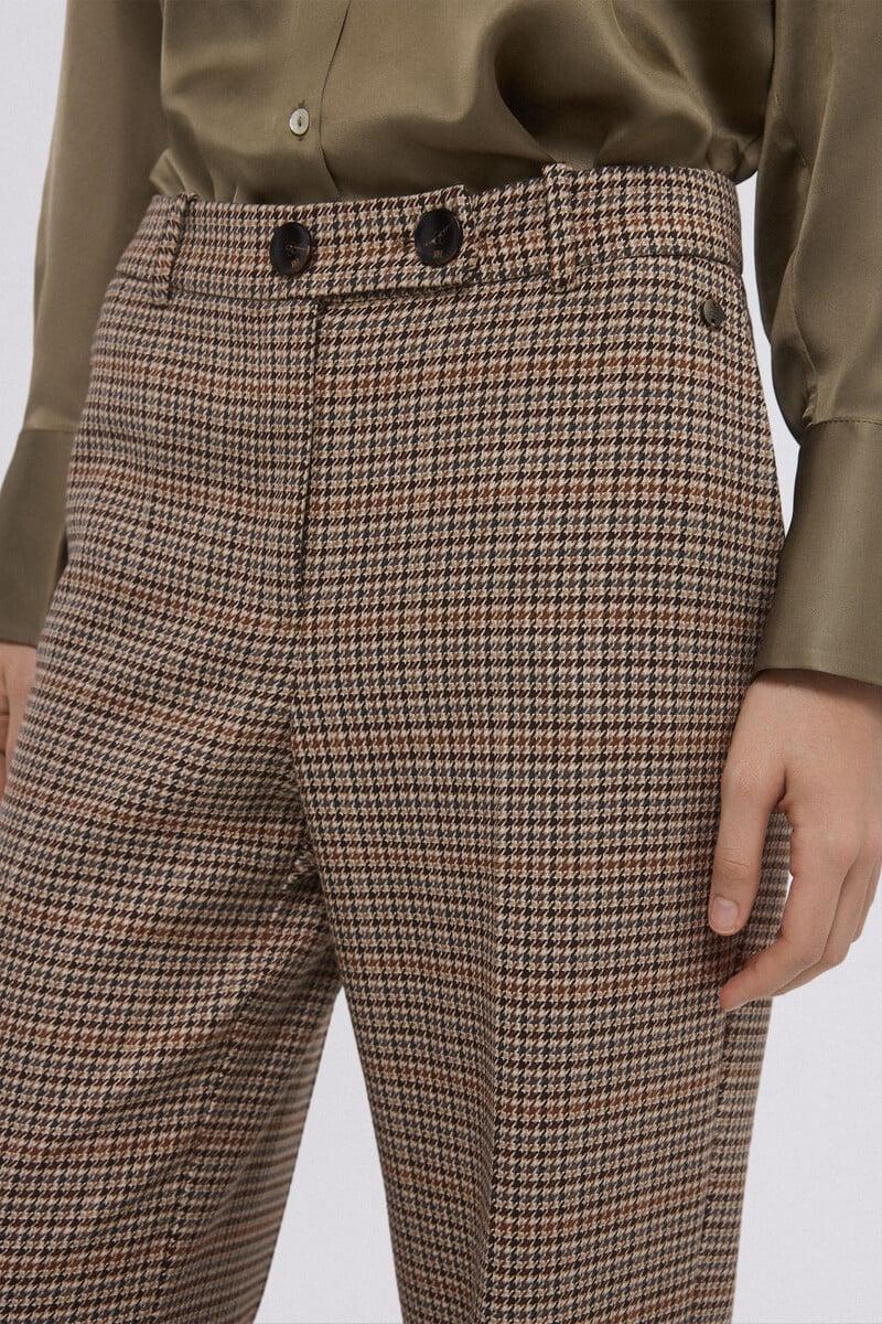 pedro del hierro Pantalón traje cuadros Liquidación