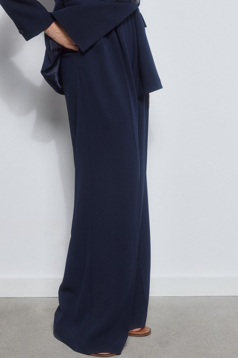 pedro del hierro Pantalón doble pinzas navy Mejor oferta