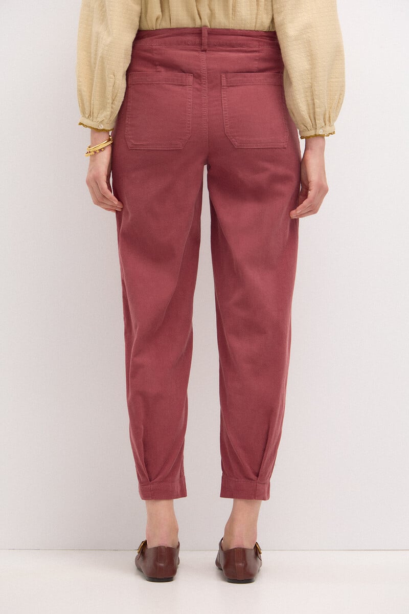 pedro del hierro Pepa. Pantalón de pana con pinzas Oferta especial