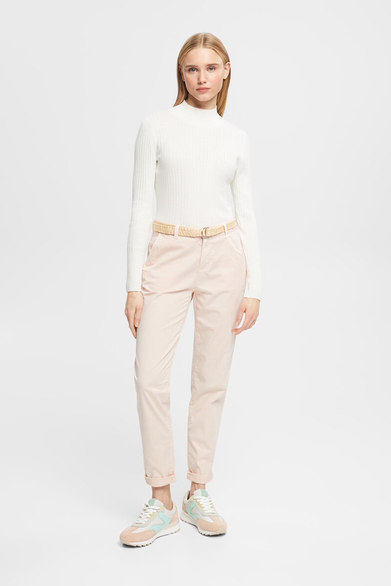 pedro del hierro Pantalón básico chino con cinturón trenzado Envío gratis