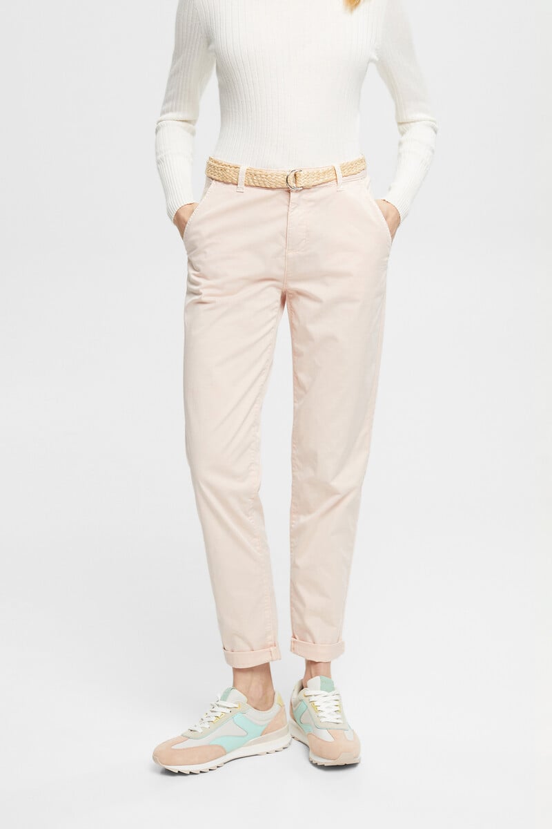 pedro del hierro Pantalón básico chino con cinturón trenzado Envío gratis