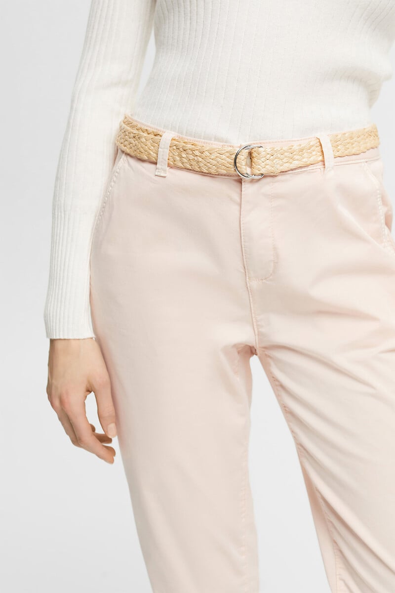 pedro del hierro Pantalón básico chino con cinturón trenzado Envío gratis