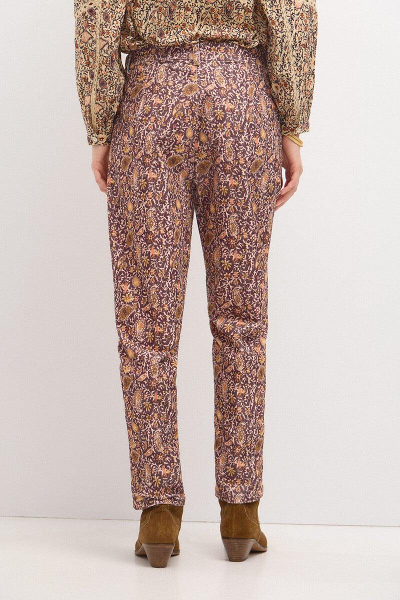 pedro del hierro Pía. Pantalón de pana estampado Últimos 3 días