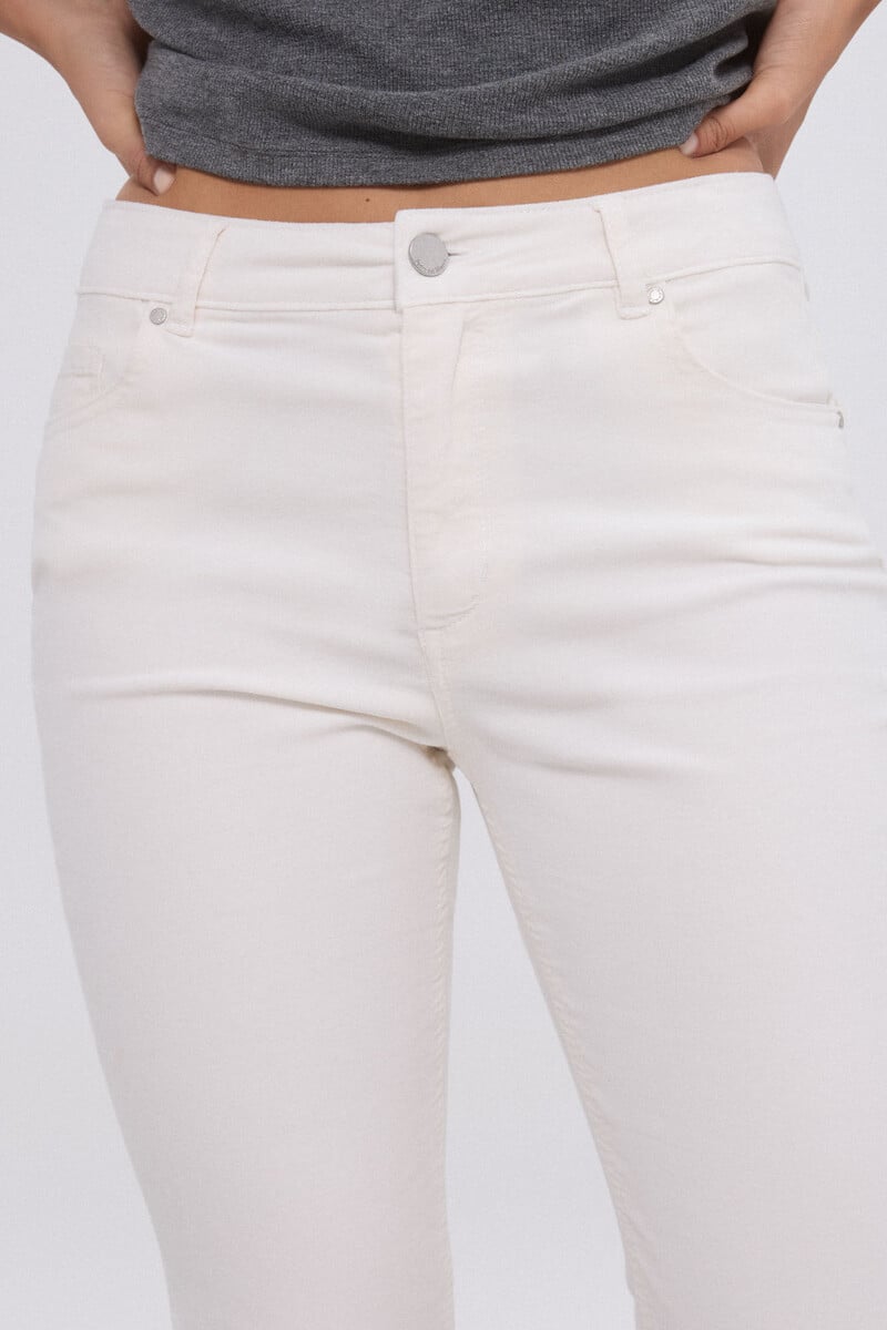 pedro del hierro Pantalón flare cropped terciopelo Últimos 2 días