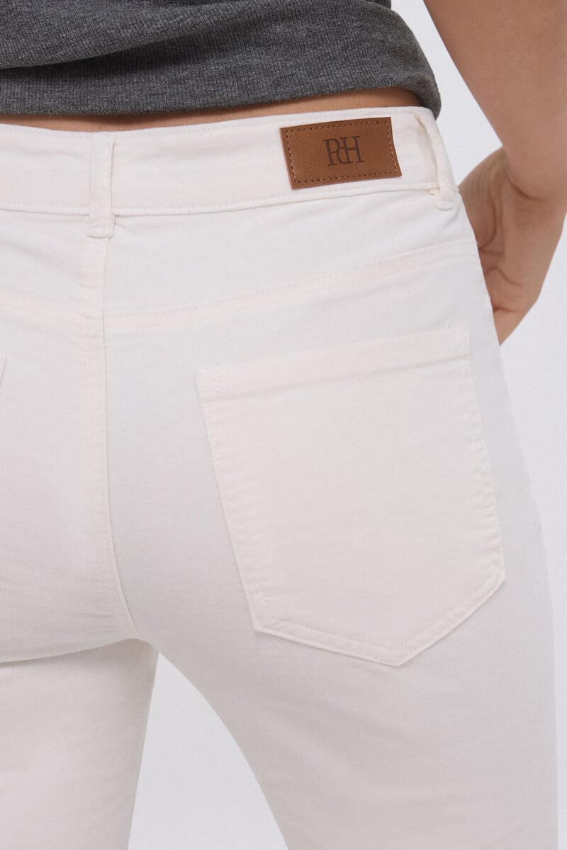 pedro del hierro Pantalón flare cropped terciopelo Últimos 2 días