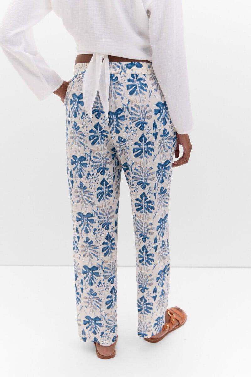 pedro del hierro Pantalón fluído estampado Solo hoy