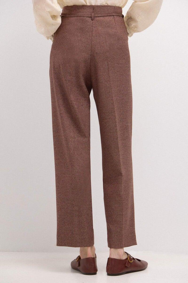 pedro del hierro Piedad. Pantalón de cuadros con lazada Solo queda un día
