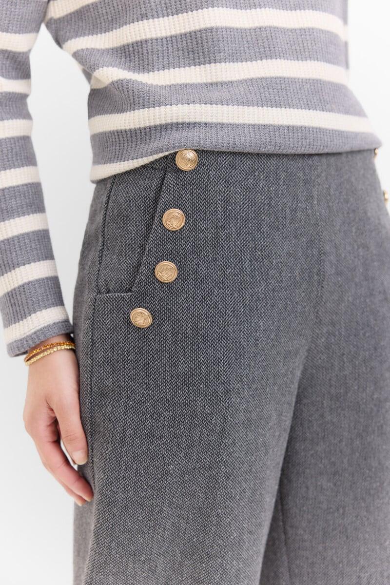 pedro del hierro Pantalón crop con botones Grandes descuentos