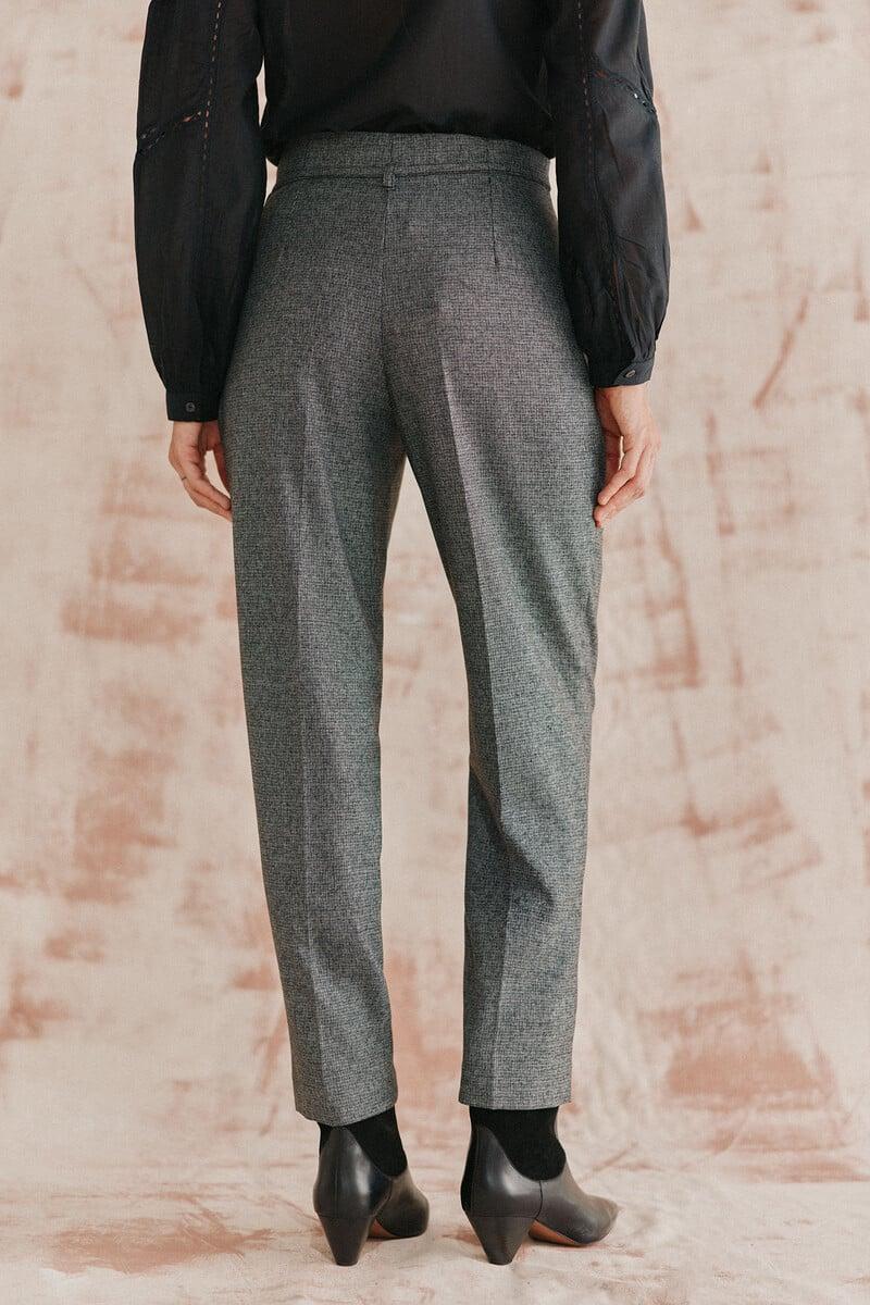 pedro del hierro Piedad. Pantalón de cuadros con lazada Envío internacional gratuito