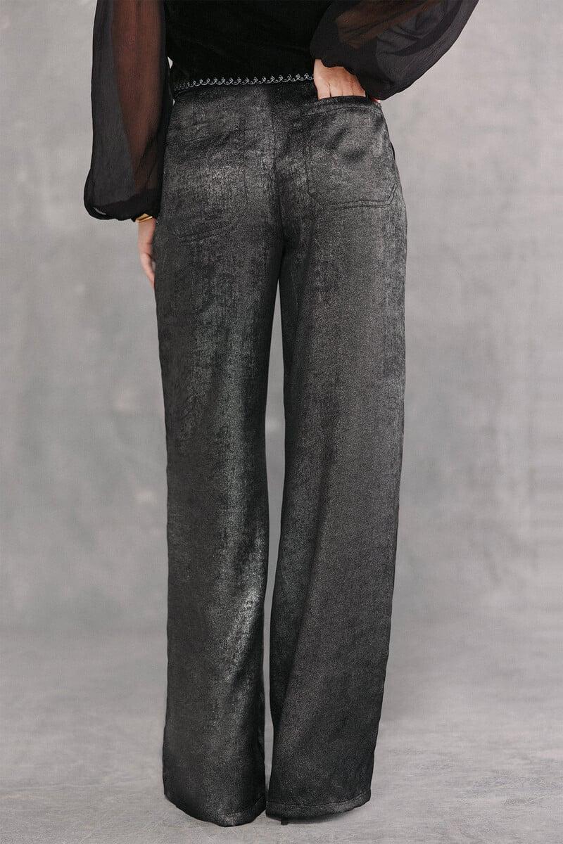 pedro del hierro Penélope. Pantalón amplio con lurex En oferta