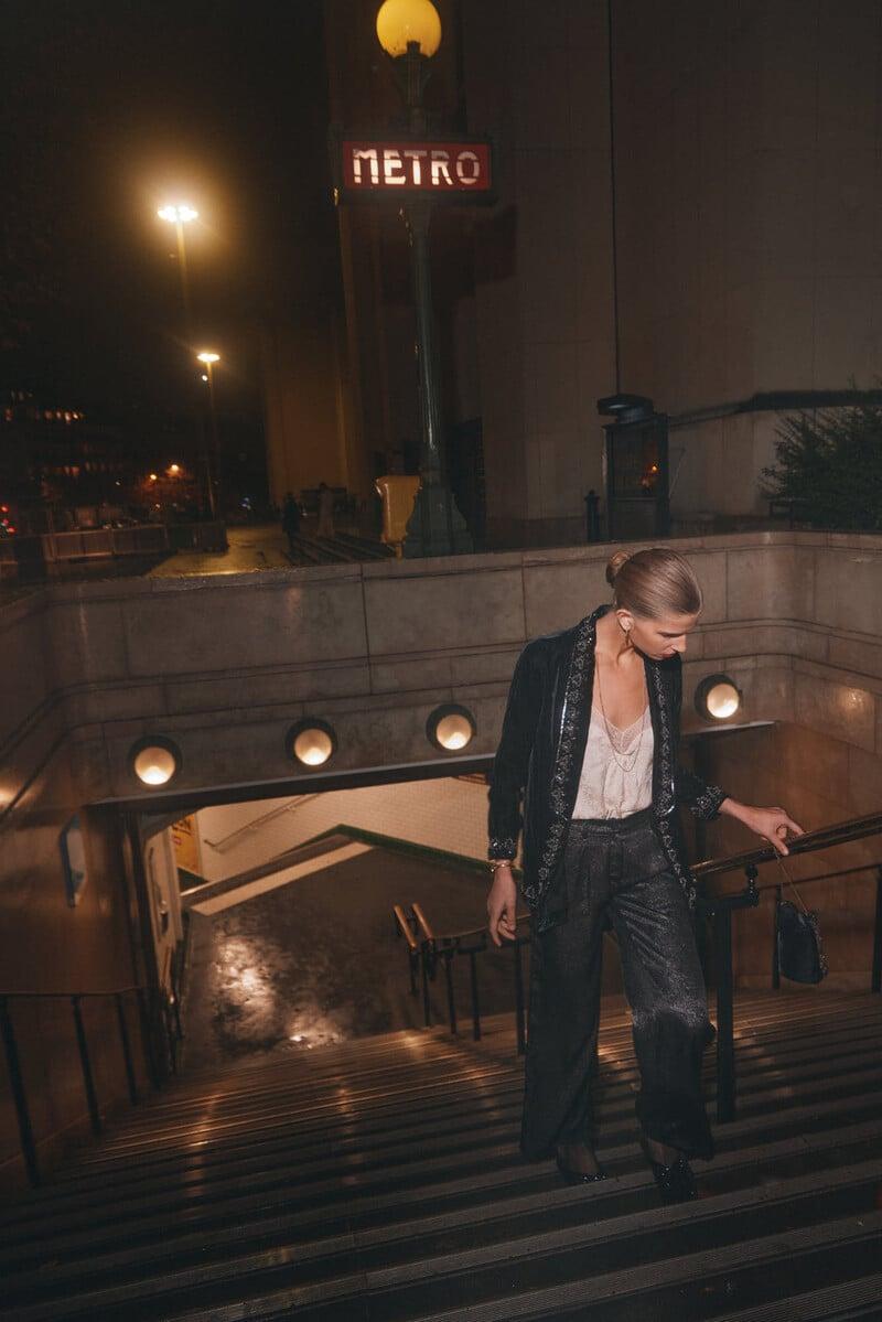 pedro del hierro Penélope. Pantalón amplio con lurex En oferta