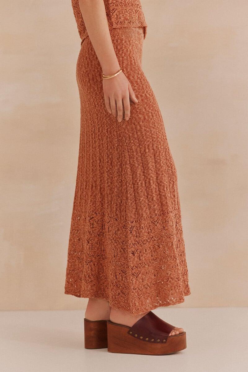 pedro del hierro Ruth. Falda de punto Venta caliente