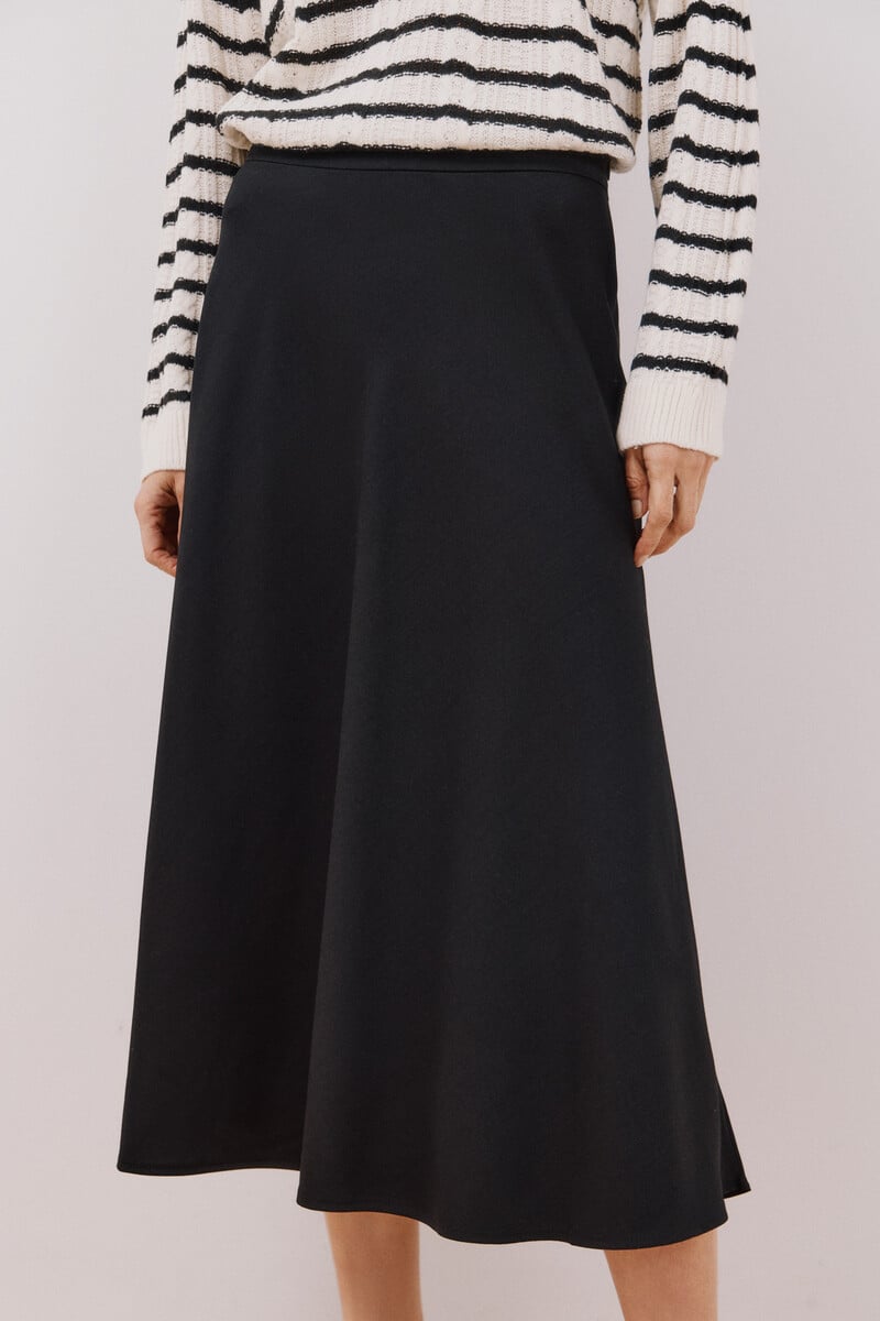 pedro del hierro Falda midi capa Rebajas de fábrica