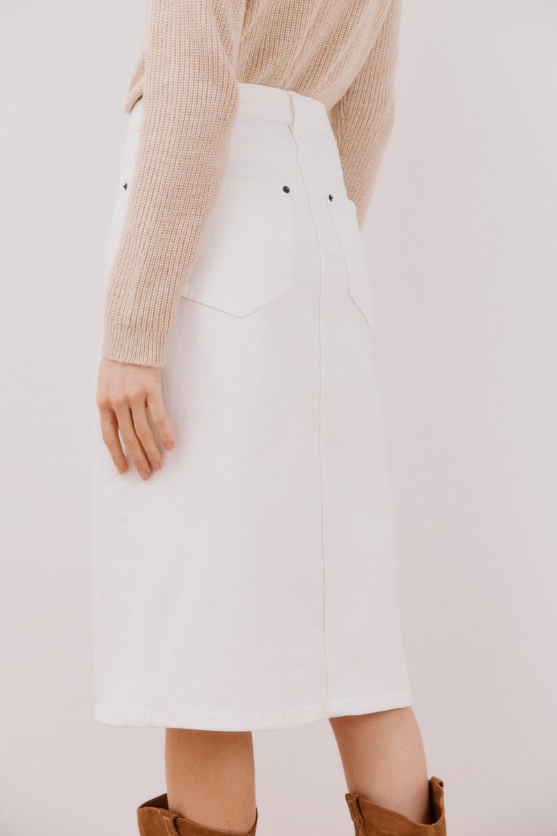 pedro del hierro Falda midi vaquera Ventas relámpago