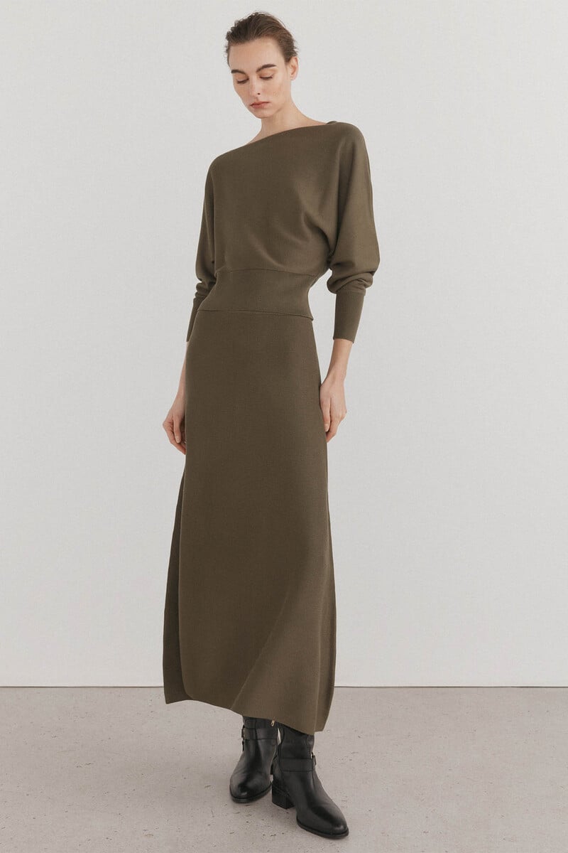 pedro del hierro Falda de punto midi Mejor oferta