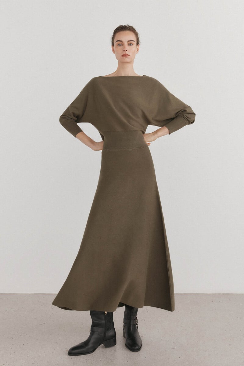pedro del hierro Falda de punto midi Mejor oferta