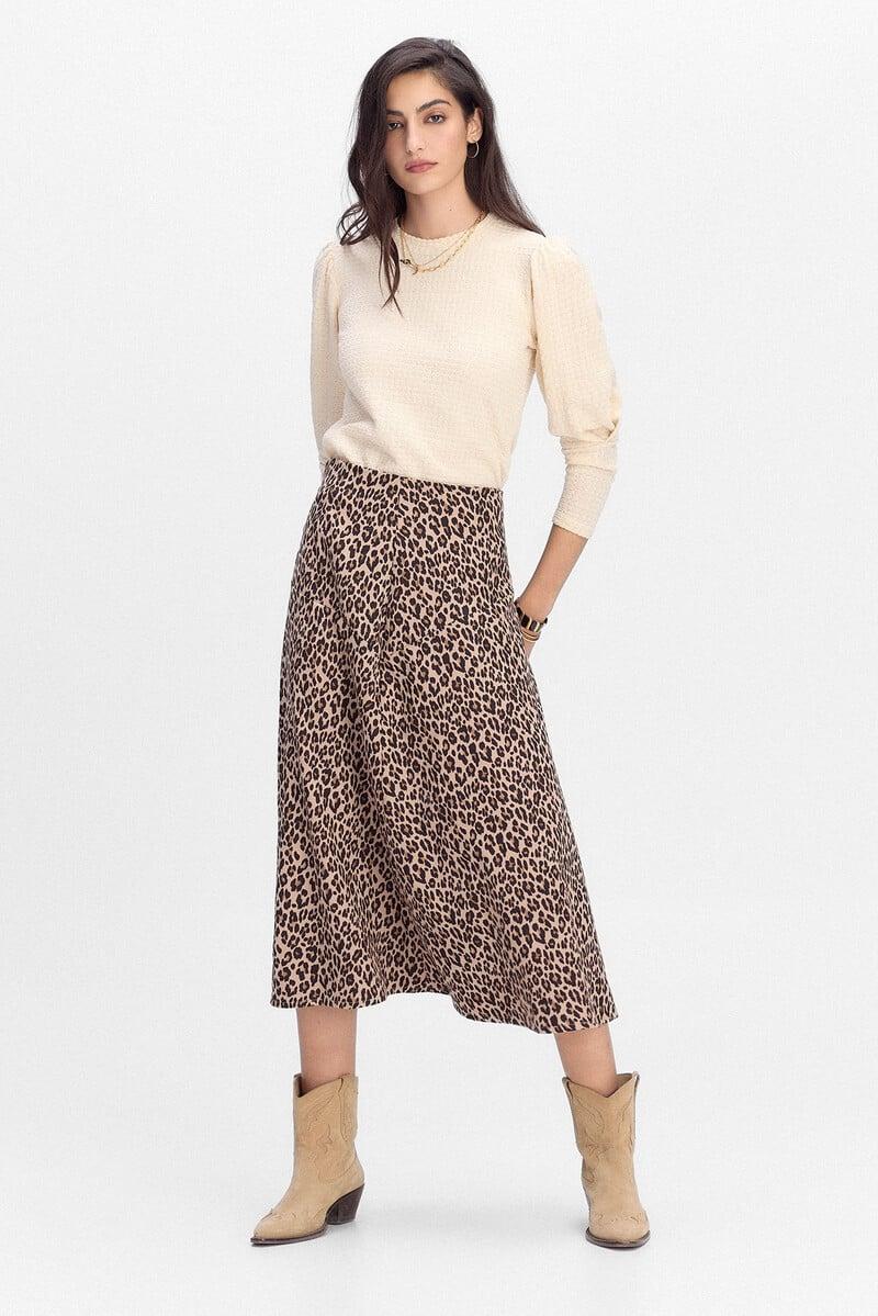 pedro del hierro Falda midi evaséefecto antelina Rebajas online