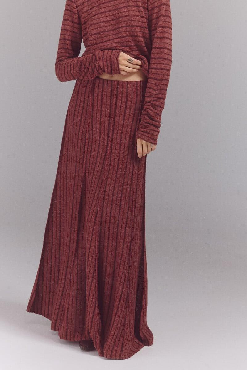 pedro del hierro Falda midi punto Oferta especial