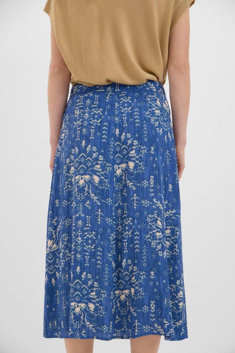 pedro del hierro Falda midi estampada Último día