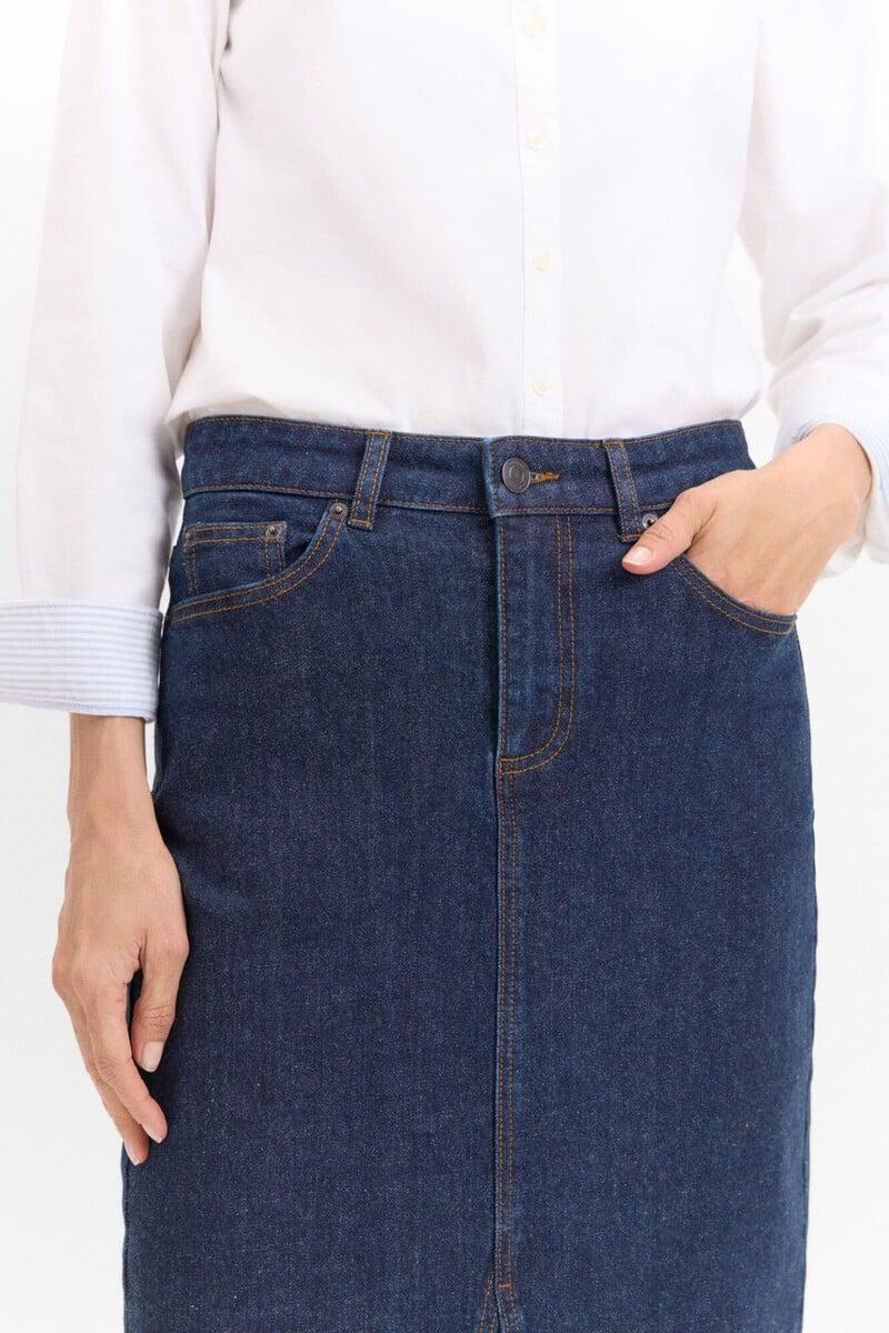 pedro del hierro Falda Midi Vaquera Promoción por tiempo limitado