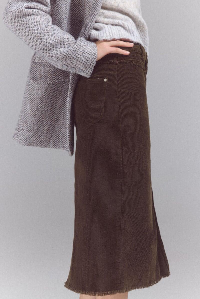 pedro del hierro Falda corduroy canesú Promoción trimestral