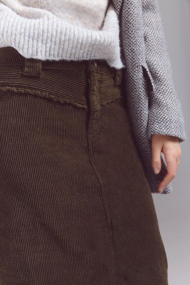 pedro del hierro Falda corduroy canesú Promoción trimestral