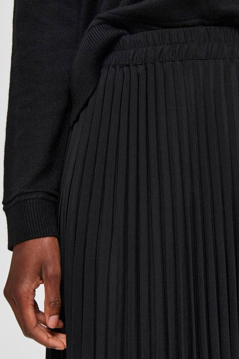 pedro del hierro Falda midi plisada con cintura elástica Grandes descuentos