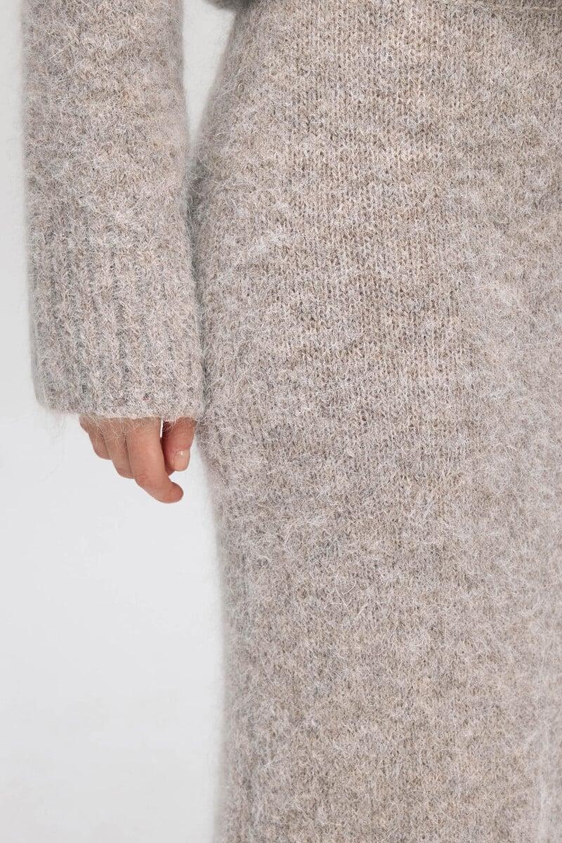 pedro del hierro Falda Midi confeccionada con alpaca Descuento por venta flash