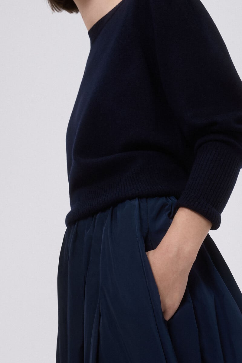 pedro del hierro Falda midi tafeta Ofertas de temporada
