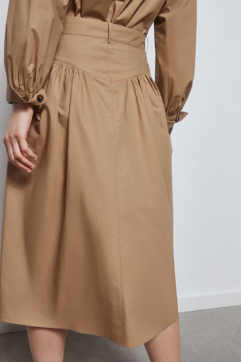 pedro del hierro Falda midi canesú Ofertas especiales