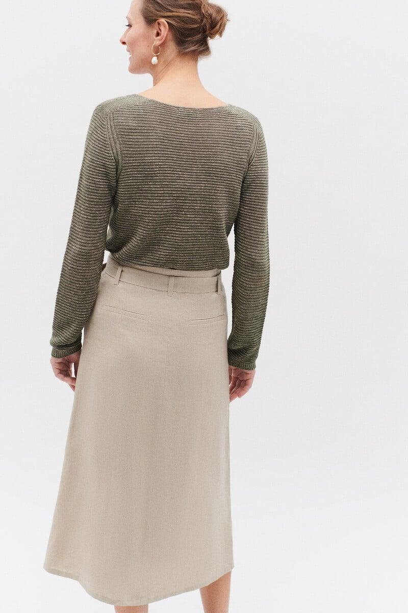 pedro del hierro Falda agnes 100 % lino Rebajas de fin de temporada
