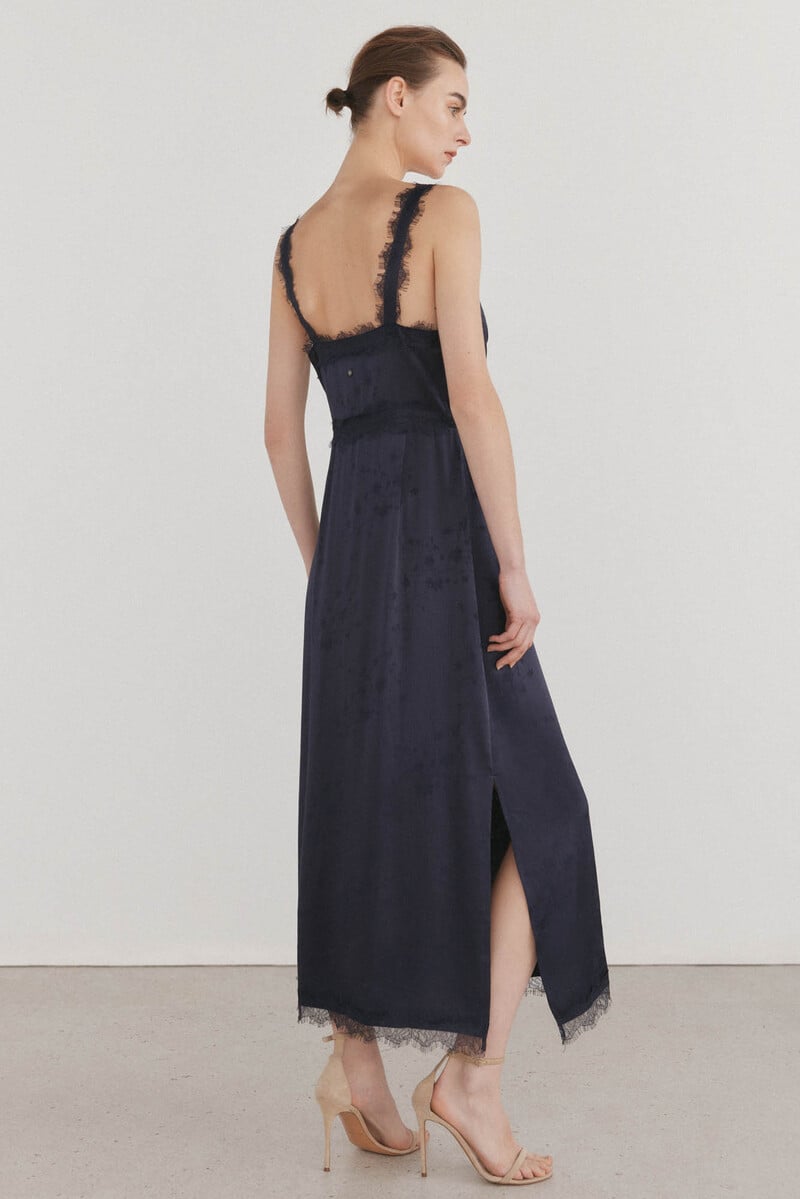 pedro del hierro Vestido lencero de tirantes Venta caliente