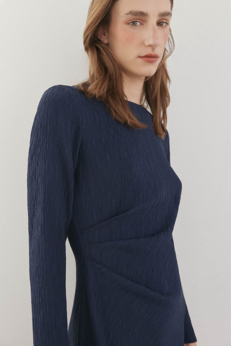 pedro del hierro Vestido estructura manga larga En oferta
