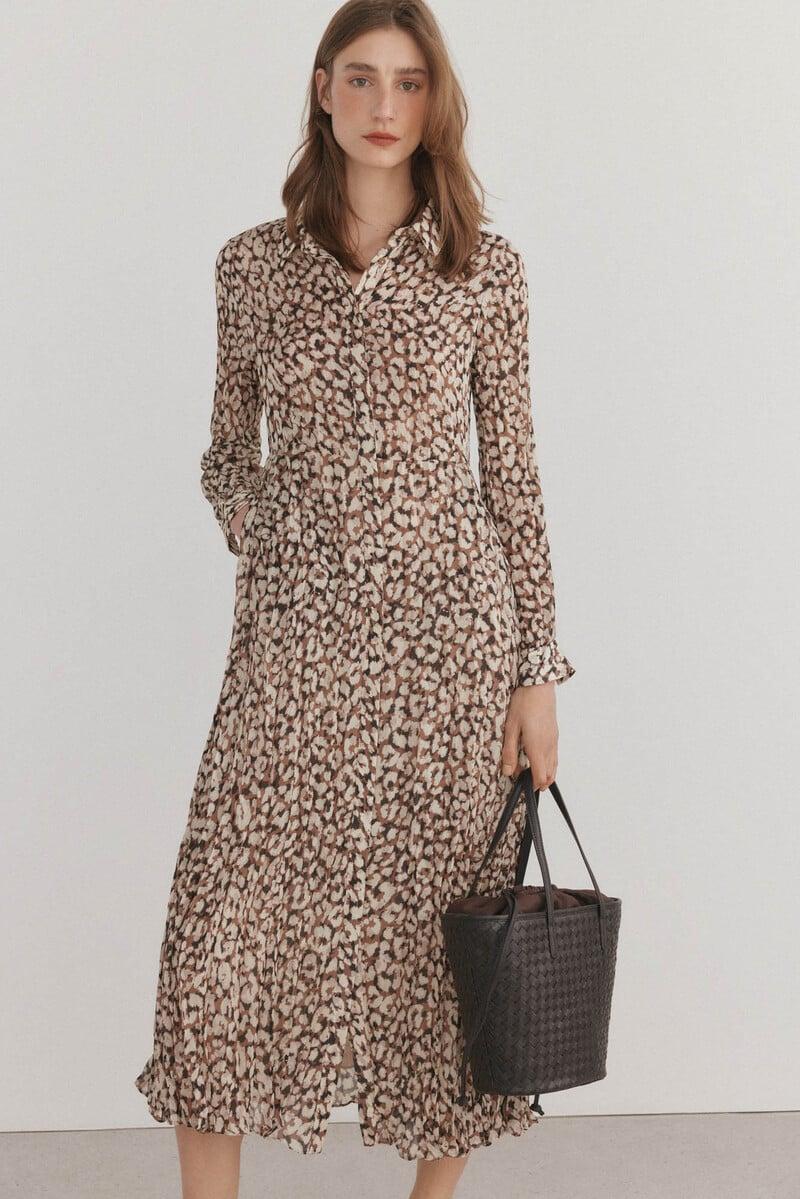 pedro del hierro Vestido print animal Gran oferta