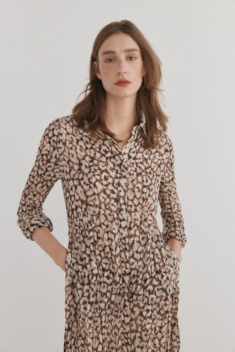 pedro del hierro Vestido print animal Gran oferta