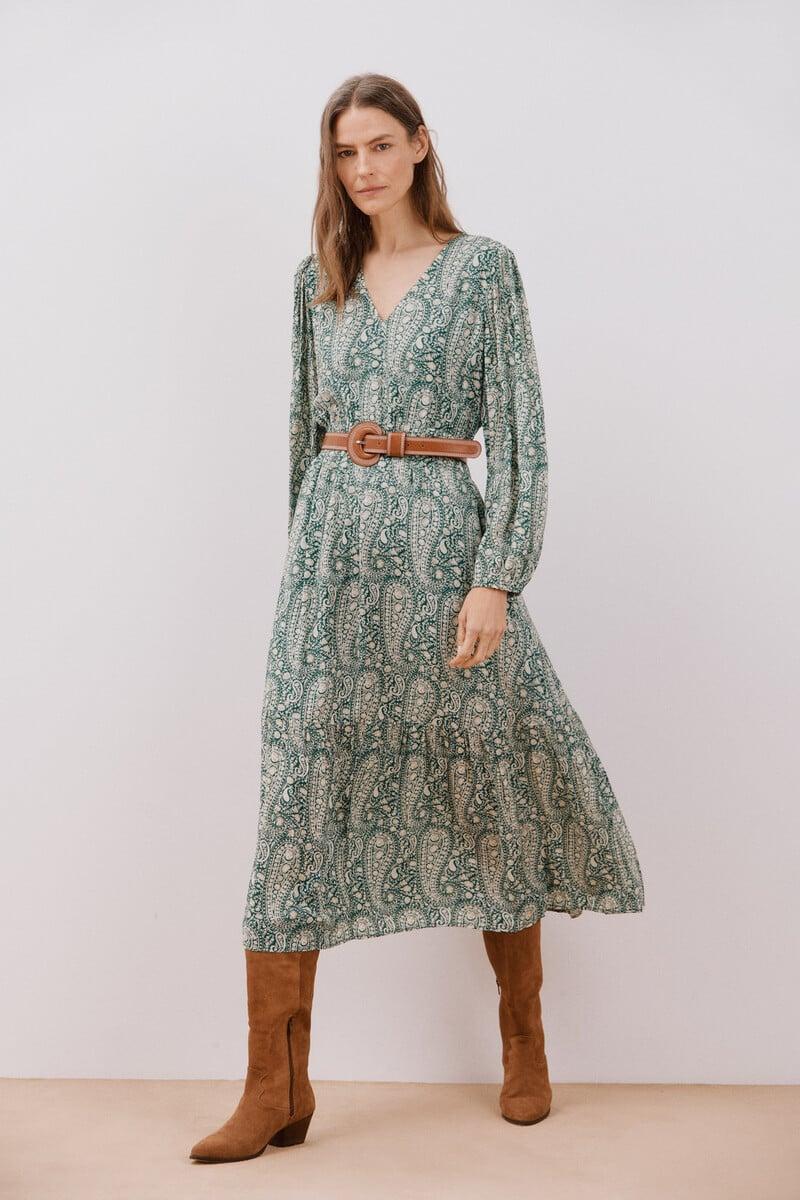 pedro del hierro Vestido estampado largo Envío gratis