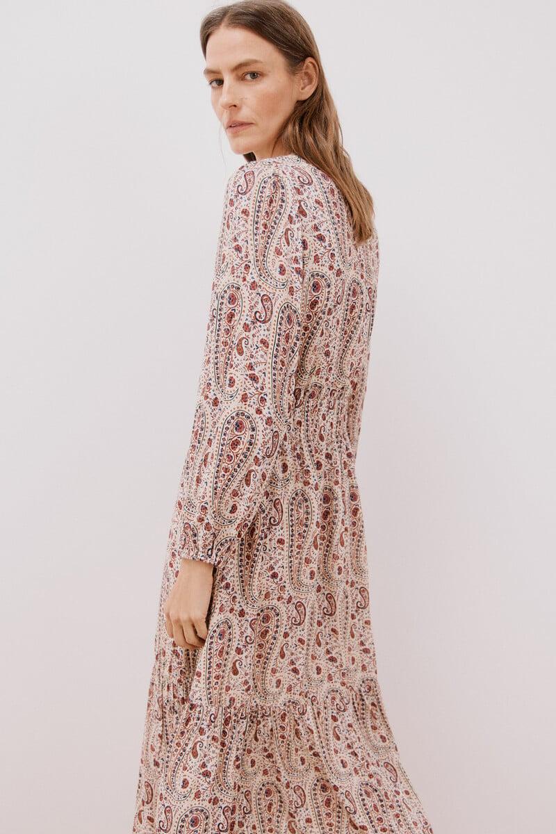 pedro del hierro Vestido largo estampado Oferta especial