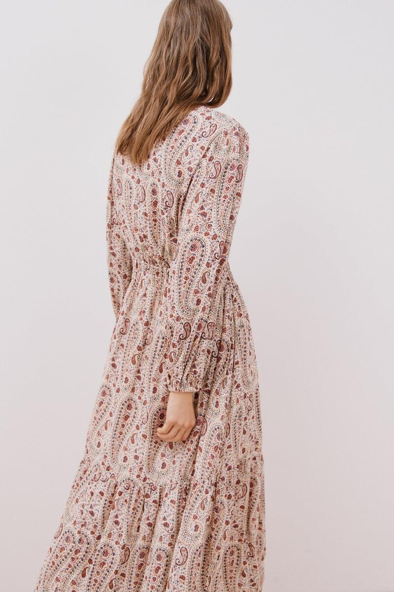 pedro del hierro Vestido largo estampado Oferta especial