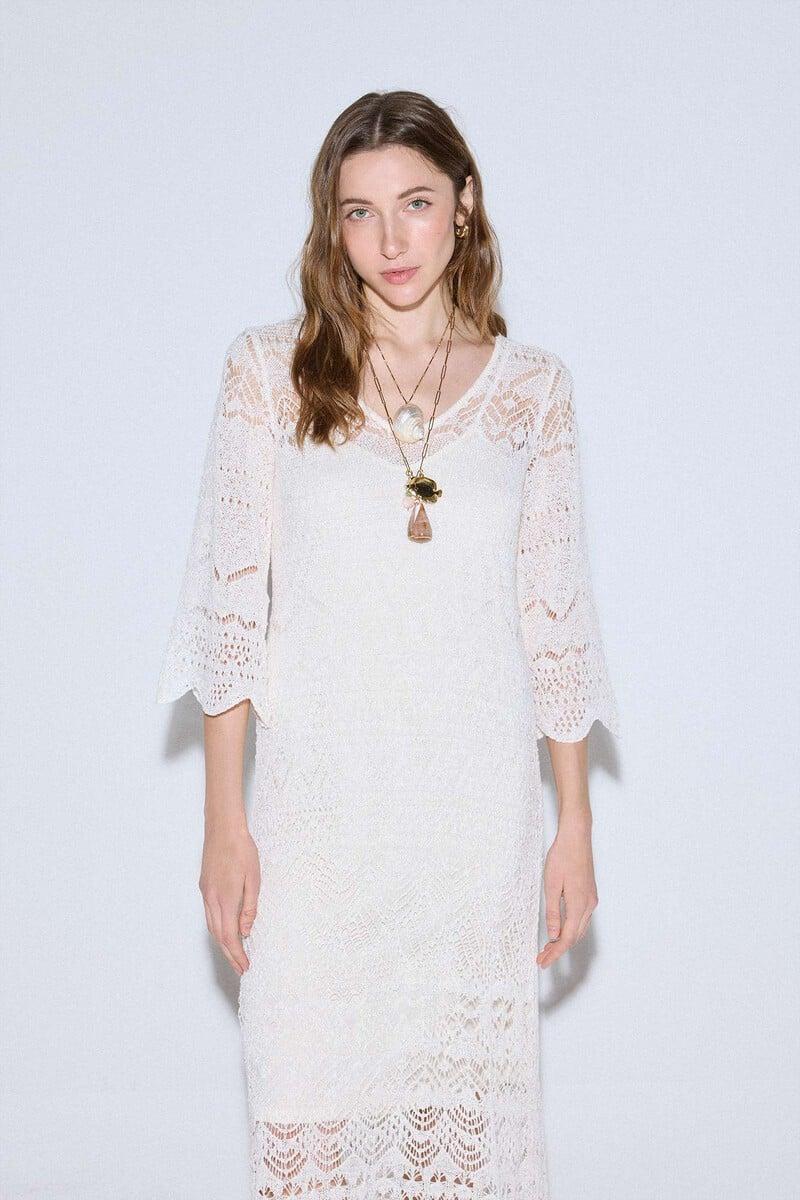 pedro del hierro Vestido punto calado ÚLTIMAS EDICIONES